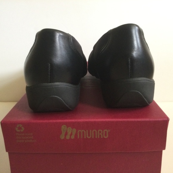 Munro Traveler Size 8W Black Stretch Comfort Shoes #741687 USA - Picture 6 of 16